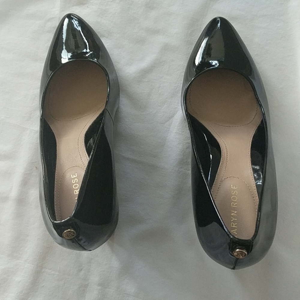 Taryn Rose Black Patent Wedge